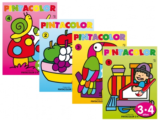 Cuaderno para colorear pinta color para nios de 3-4 aos 16 paginas Saldana CPC061, imagen 2 mini