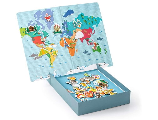 Juego Apli didactico magnetico mapa mundi 40 piezas 16494, imagen 4 mini