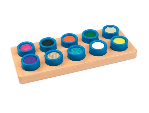 Juego didactico Andreutoys cubos tactiles 10 texturas 16116, imagen 3 mini