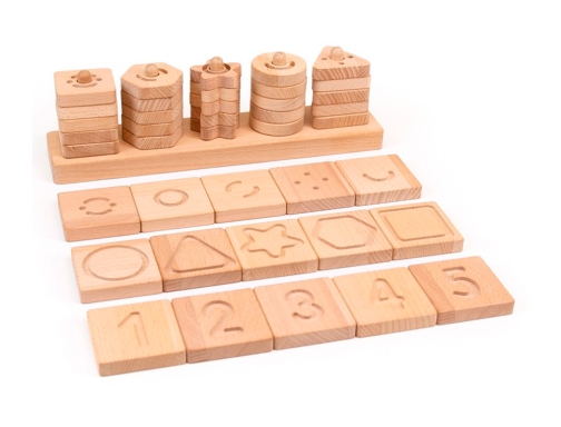 Juego didactico Andreutoys formas geometricas sensoriales madera 16123, imagen 3 mini