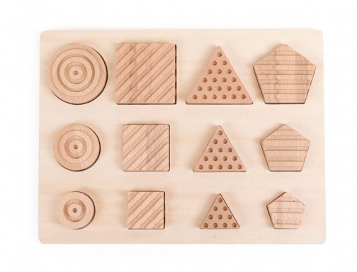 Juego didactico Andreutoys formas geosensoriales madera 12 piezas 16106, imagen 3 mini