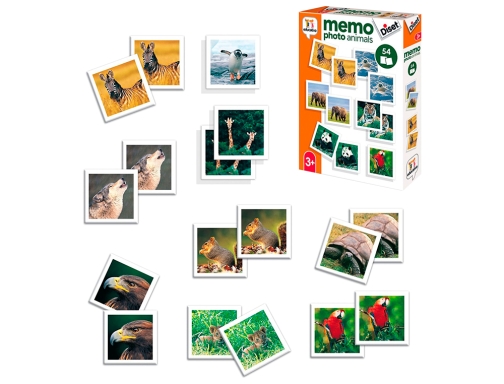 Juego Diset didactico memo photo animals 68941, imagen 2 mini