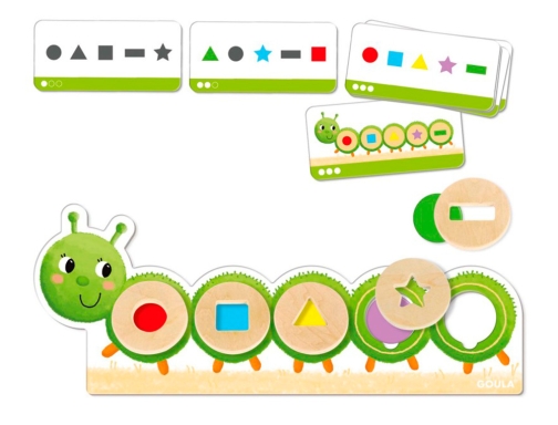 Juego Goula didactico la oruga oli formas y colores 53477, imagen 2 mini