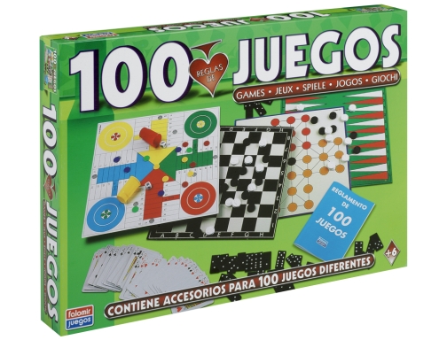 Juego de mesa Falomir 100 juegos reunidos 1308, imagen 2 mini