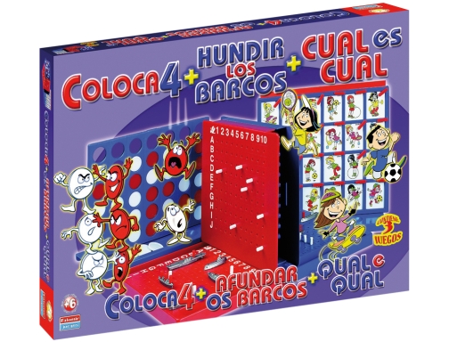 Juegos de mesa Falomir cuatro en linea + cual es cual + 11545, imagen 2 mini