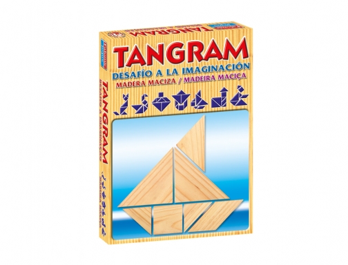 Juegos de mesa Falomir tangram de madera 11605, imagen 2 mini