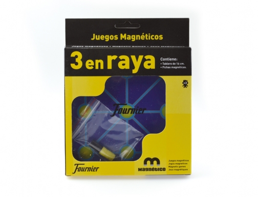 Juegos de mesa tres en raya magnetico 20x16,1x2,5 cm Fournier 130012261, imagen 2 mini