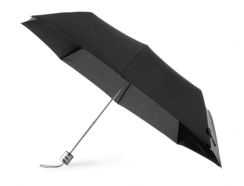 Paraguas plegable negro de poliester 96 cm de diametro apertura manual cierre Blanca 4673 NEGRO, imagen 2 mini