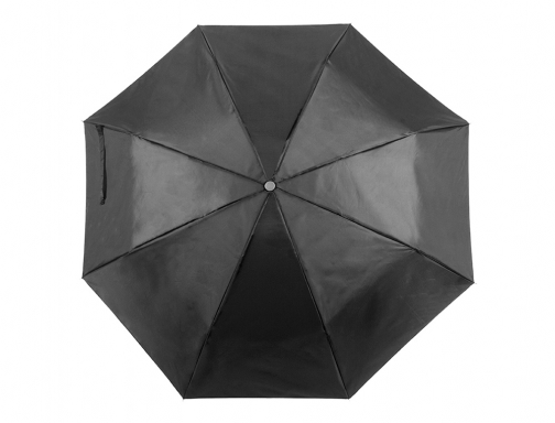 Paraguas plegable negro de poliester 96 cm de diametro apertura manual cierre Blanca 4673 NEGRO, imagen 3 mini