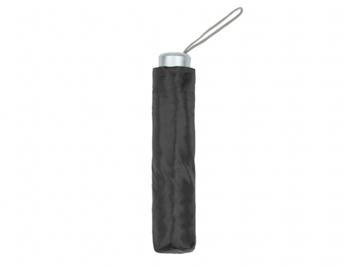 Paraguas plegable negro de poliester 96 cm de diametro apertura manual cierre Blanca 4673 NEGRO, imagen 4 mini