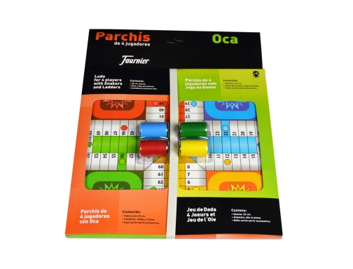 Parchis con oca tablero pequeo 42,5x33x4,45 cm Fournier 130012250, imagen 2 mini