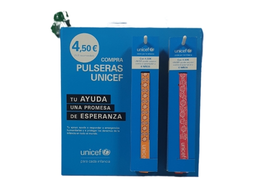 Pulsera de tela Unicef expositor de 30 unidades surtidas UFK20BA158, imagen 3 mini