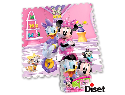 Puzzle diset alfombra foam minnie 90,5x90,5 cm Goula 46837, imagen 2 mini