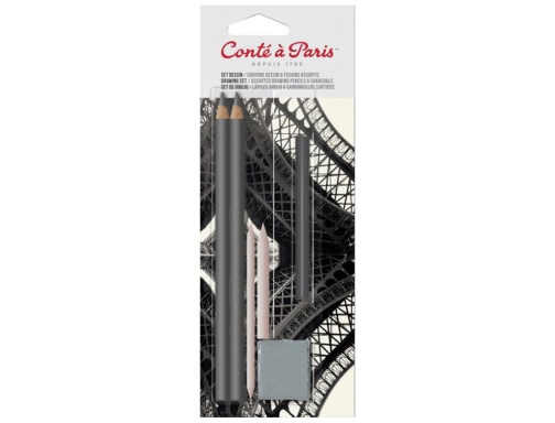 Set de dibujo conte a paris blister de 2 lapices 2h 6b Libre 50073, imagen 3 mini