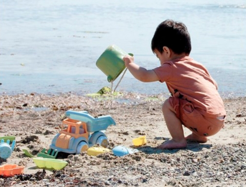 Set de playa Vikingtoys ecoline ecologico y reciclable 7 piezas 20-82041, imagen 4 mini