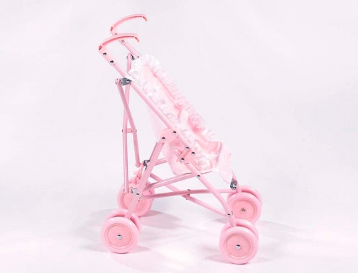 Silla pequea de paseo para muecas carlota color rosa 550x270x410 mm Goula 60404, imagen 3 mini