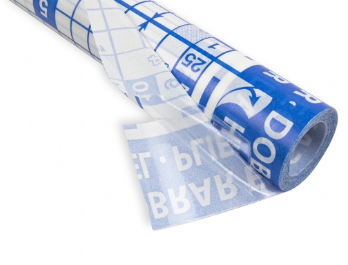 Rollo plastico adhesivo Liderpapel 0,50x3 mt.8o micras forralibros removible 38188, imagen 3 mini