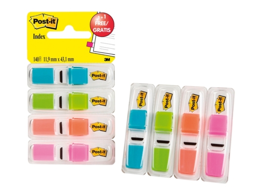 Banderitas sealizadoras Post-it 3+1 gratis clipstrip 70005040152, imagen 2 mini