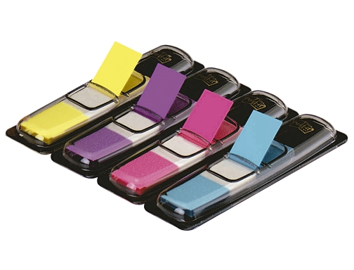 Banderitas separadoras 683-4ab dispensador 4 colores brillantes Post-it 70071353588 (683-4AB), imagen 2 mini