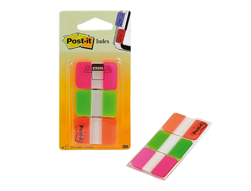 Banderitas separadoras rigidas dispensador 3 colores Post-it index 686-pgo medianos22 banderitas por 70071493327, imagen 2 mini