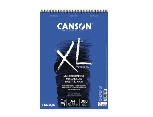 Bloc dibujo acuarela Canson XL mix media grano medio Din A4 microperforado C200807215, imagen 3 mini