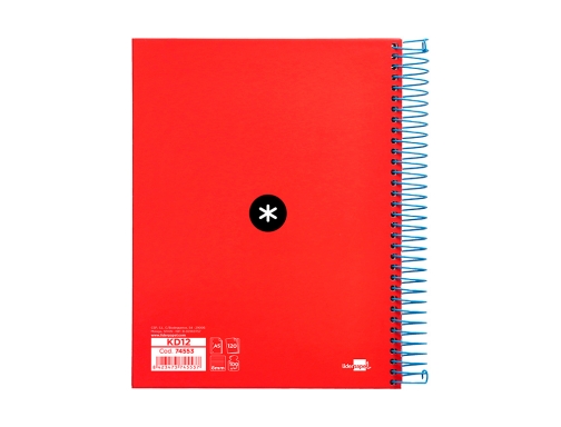 Cuaderno espiral liderpapel A5 micro Antartik tapa forrada 120 h 100g horizontal KD62, imagen 4 mini