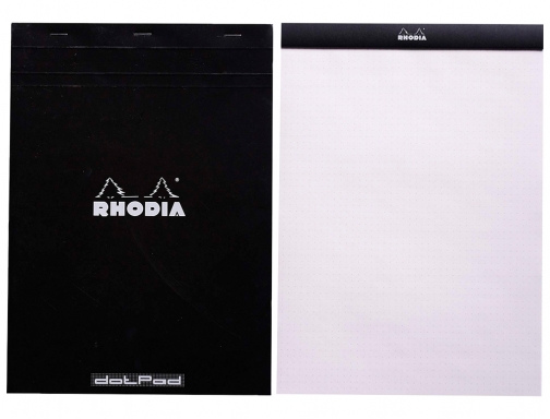 Bloc nota Rhodia black dot pad Din A5 80 hojas 80 g 16559C, imagen 2 mini
