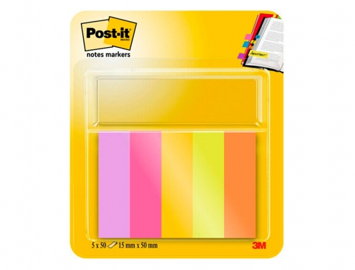 Bloc de notas adhesivas quita y pon Post-it mininotas energetic colour 15 7100259441 , surtidos, imagen 2 mini
