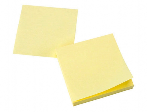 Bloc de 400 notas adhesivas quita y pon Q-connect 76x76 mm amarillo con KF01346, imagen 4 mini