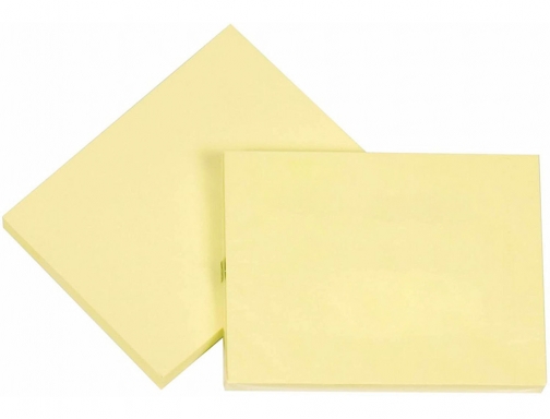 Bloc de notas adhesivas quita y pon Q-connect 76x102 mm con 100 KF01410 , amarillo, imagen 3 mini