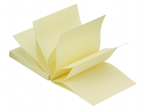 Bloc de notas adhesivas quita y pon zig-zag, en Z, 76x76, amarillo, imagen 3 mini