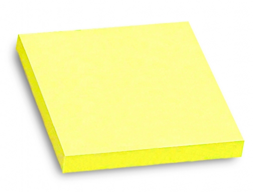 Bloc de notas adhesivas quita y pon Q-connect 76x76 mm amarillo neon KF10514, imagen 4 mini