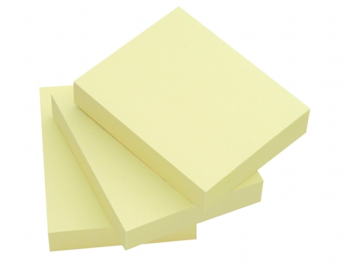 Bloc de notas adhesivas mini 38x51 mm, recicladas, amarillo canario, imagen 4 mini