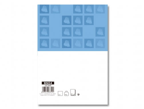 Bloc notas Liderpapel liso A5 80 hojas 60g m2 perforado 03319, imagen 2 mini