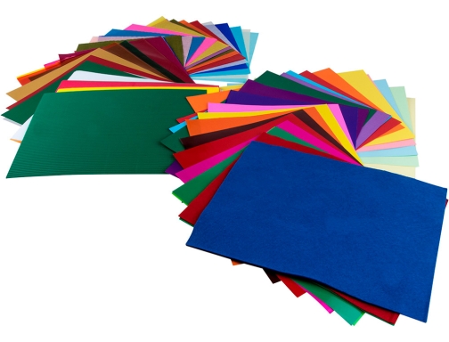 Bloc trabajos manuales Liderpapel multiple premium 240x315mm 102 hojas colores surtidos 50336, imagen 4 mini