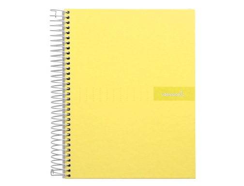 Cuaderno espiral Liderpapel A4 crafty tapa forrada 80h 90 gr cuadro 4mm 09929, imagen 3 mini