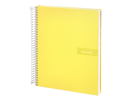 Cuaderno espiral Liderpapel A4 crafty tapa forrada 80h 90 gr cuadro 4mm 09929, imagen 4 mini