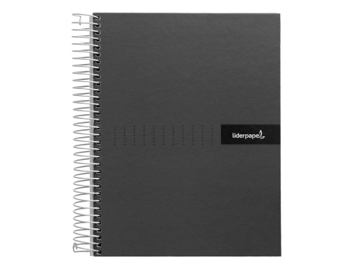 Cuaderno espiral Liderpapel A4 crafty tapa forrada 80h 90 gr cuadro 4mm 09930, imagen 3 mini