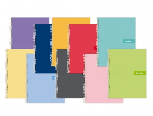 Cuaderno espiral Liderpapel A4 crafty tapa forrada 80h 90 gr rayado horizontal 09957, imagen 2 mini