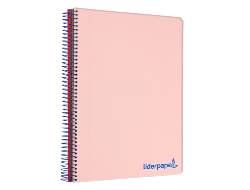 Cuaderno espiral Liderpapel A4 micro wonder tapa plastico 120h 90 gr cuadro 08940, imagen 5 mini