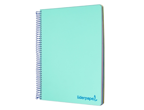 Cuaderno espiral Liderpapel A4 micro wonder tapa plastico 120h 90 gr cuadro 08941, imagen 4 mini