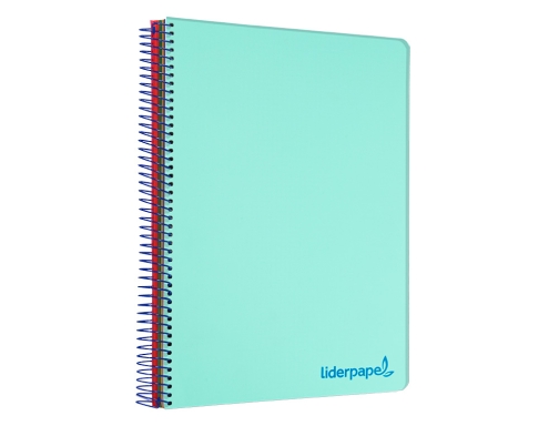 Cuaderno espiral Liderpapel A4 micro wonder tapa plastico 120h 90 gr cuadro 08941, imagen 5 mini