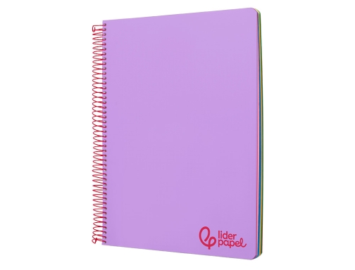 Cuaderno espiral Liderpapel A4 micro wonder tapa plastico 120h 90 gr cuadro 08942, imagen 2 mini