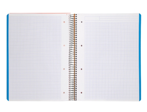 Cuaderno espiral Liderpapel A4 micro wonder tapa plastico 120h 90 gr cuadro 08942, imagen 5 mini