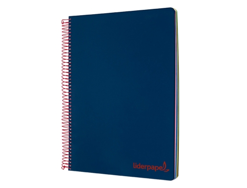 Cuaderno espiral Liderpapel A4 micro wonder tapa plastico 120h 90 gr cuadro 08944, imagen 4 mini