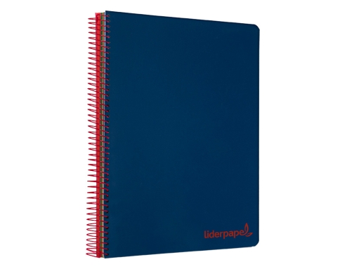 Cuaderno espiral Liderpapel A4 micro wonder tapa plastico 120h 90 gr cuadro 08944, imagen 5 mini