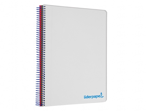 Cuaderno espiral Liderpapel A4 micro wonder tapa plastico 120h 90 gr cuadro 08945, imagen 5 mini