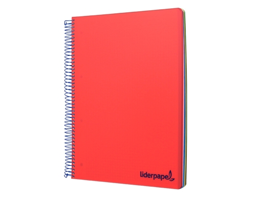 Cuaderno espiral Liderpapel A4 micro wonder tapa plastico 120h 90 gr cuadro 08946, imagen 4 mini