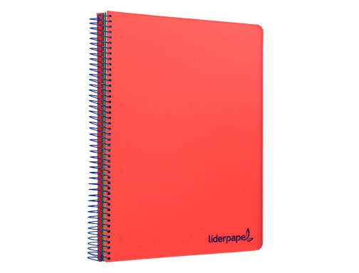 Cuaderno espiral Liderpapel A4 micro wonder tapa plastico 120h 90 gr cuadro 08946, imagen 5 mini