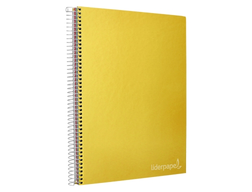 Cuaderno espiral Liderpapel A4 micro jolly tapa forrada 140h 75 gr cuadro 09750, imagen 5 mini